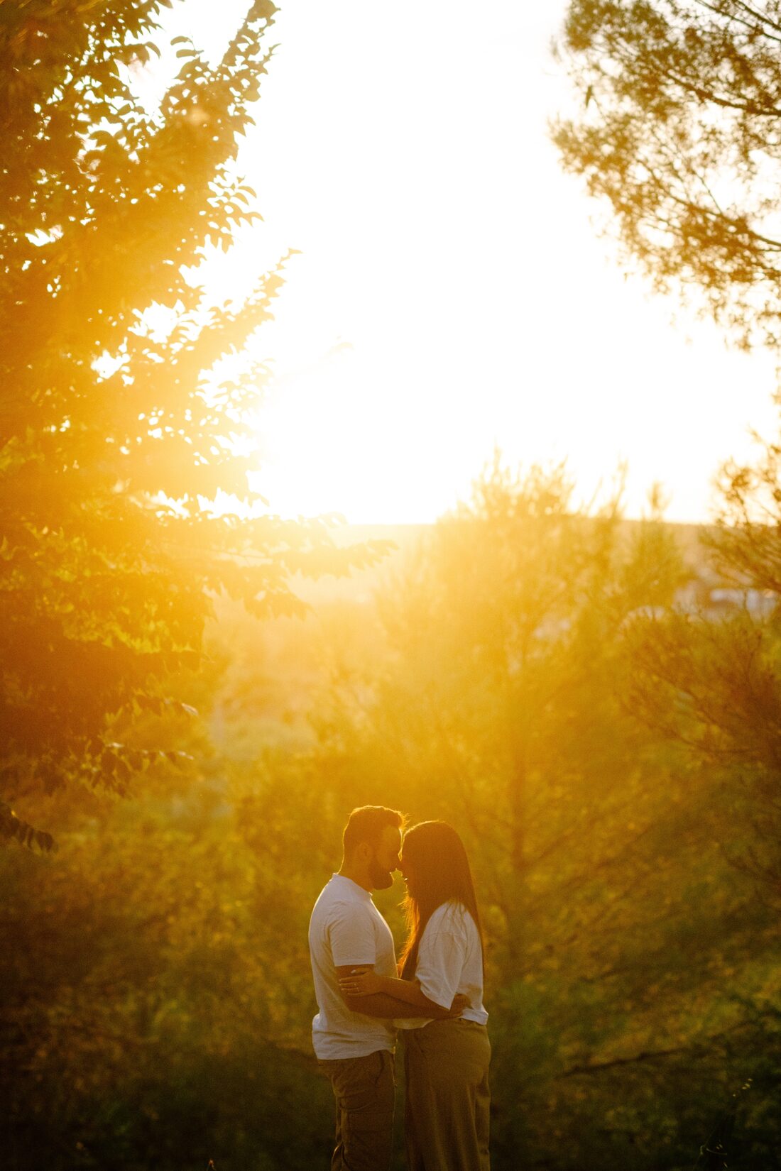 Antonio y María al atardecer